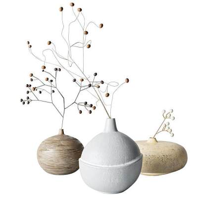 现代饰品摆件 陈设品 花瓶花艺
